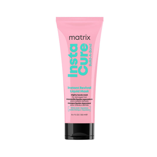Matrix Instacure Build-A-Bond Instant Revival Liquid Mask, For Damaged Hair, Repairing Formula, With Citric Acid and Squalane, Strengthens From the Inside, Smooths and Softens, 250ml