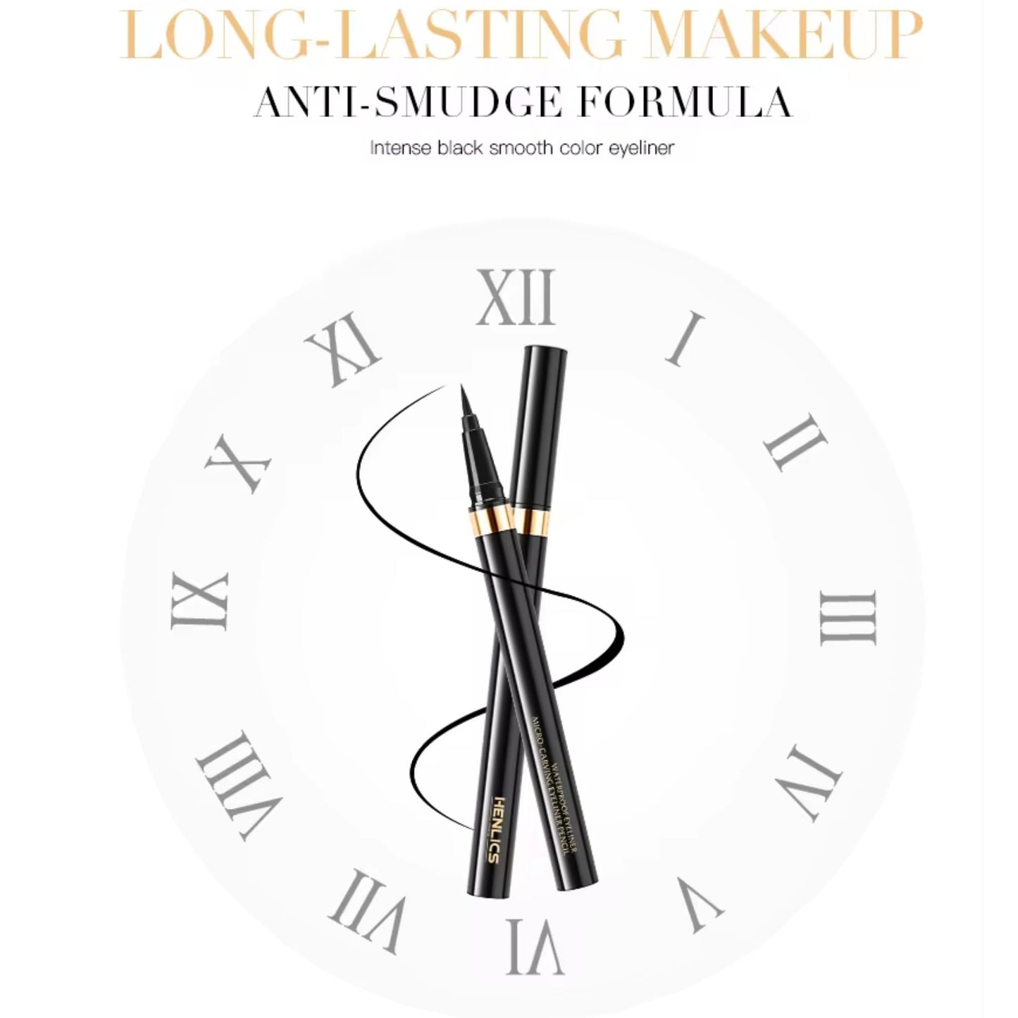Generic Liquid Eye Liner, Easy To Use Eyeliner Pen, Waterproof and Smudge Proof, Longlasting Liner Stays On All Day & Night, Goes On Smoothl Without Smudging or Skipping (Light Coffee)
