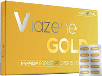 Gold by Viazene Strong & Fast Acting Effect - Panax Ginseng Root Complex, Enhancing Male Stamina & Energy Booster Pills for Men, Harder for Longer, Performance Supplement 10 Capsules / Tablet