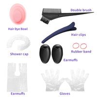 Roontin Hair Highlighting Kit Disposable Highlight Cap Coloring Dye Tool Set for DIY Salon Hair Dye Tools, Colouring Tools & Accessories