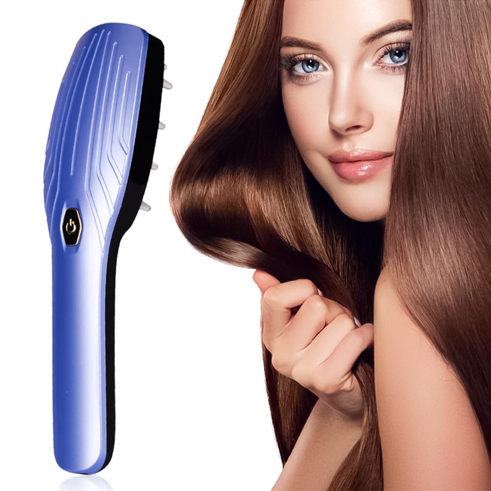 MOJMBSBY Electric Phototherapy Scalp Massager Comb for Hair Growth,Hair Regrowth Brush for Her Him Gifts,USB Anti Hair Loss Head Care Electric Comb Brush for Mother