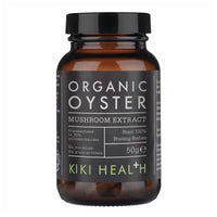 KIKI Health Premium Organic Oyster Extract Mushroom Powder | Full-Spectrum 100% Fruiting Bodies, Wood-Rich Cultivation, 50% Beta-Glucan Polysaccharides, Non-GMO | Boost Immunity Naturally- 50g