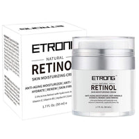 Retinol Moisturizer Cream,ETRONG Anti-aging Wrinkle Night/Day Cream for Face and Eye with 2.5% Retinol,Hyaluronic,Vitamin E and Jojoba Oil (100 ml)
