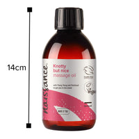 Naissance 'Knotty But Nice' Massage Oil 250ml, 100% Blend of Grapeseed with Ylang Ylang, Patchouli, Clary Sage, Orange, Grapefruit, Frankincense, Black Pepper Essential Oils