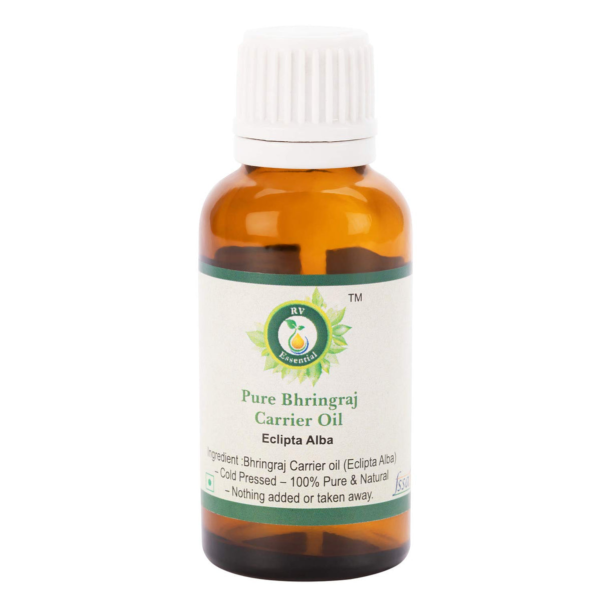Bhringraj Oil | Eclipta Alba | 100% Pure Natural | Cold Pressed | Bhringraj Hair Oil | For Hair Growth | Rare Herbal Series | Bhringraj Oil | 15 ml | 0.507 oz By R V Essential