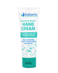 Grahams Natural Intensive Hand Repair Cream 50g | Calendula, Shea Butter, Coconut Oil, Vitamin E | Intense Hand Cream for Very Dry Hands & Eczema Prone Skin | Itch Relief & Cracked Finger Tip Repair
