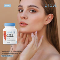 OSAVI Osavi ADEK Vitamins – 60 Softgels | Supports Immunity, Bones & Skin | Natural Beta–Carotene, D3, E & K2 for Immune Defense, Strong Bones, Healthy Skin, Vision & Muscle Function