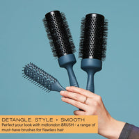 md london. mdlondon BRUSH Boar (32mm Dia. Barrel). Small Round Hair Brush for Fine or Thin Hair, Boar Bristle Brush for Short Hair, Round Blow Dry Brush - Genuine mdlondon Hairbrushes for Women & Men