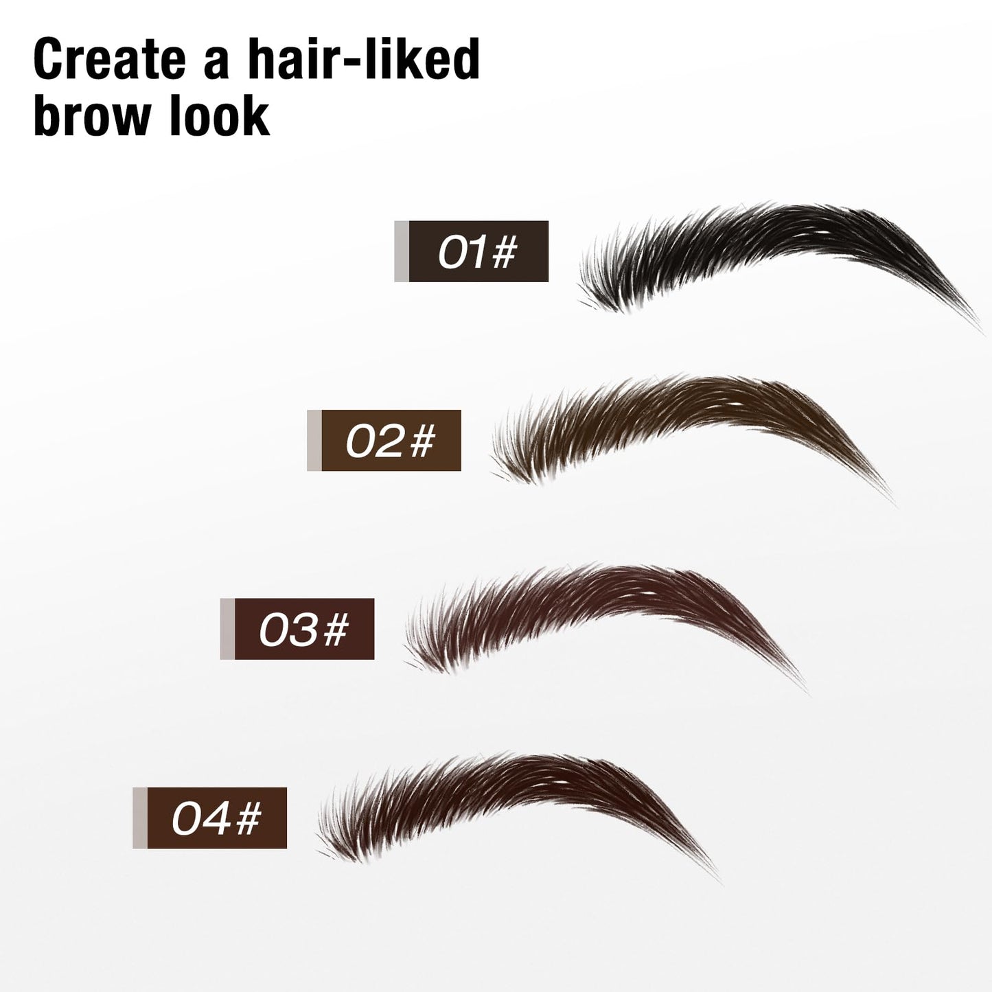 Boobeen Brow Fection Angled Brush & Dip, Waterproof Liquid Eyebrow Brush, Long Lasting Brow Pencil for Beginner, Creates Real-looking Brows Effortlessly