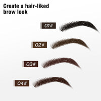 Boobeen Brow Fection Angled Brush & Dip, Waterproof Liquid Eyebrow Brush, Long Lasting Brow Pencil for Beginner, Creates Real-looking Brows Effortlessly