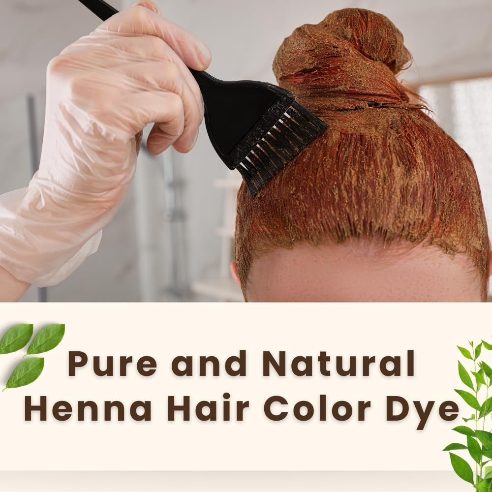 Hebhac Herbs Henna powder for Hair – 100g (3.5 oz) | Natural Hair Color | Mehndi | Chemical-Free | No Added Colours or Preservatives