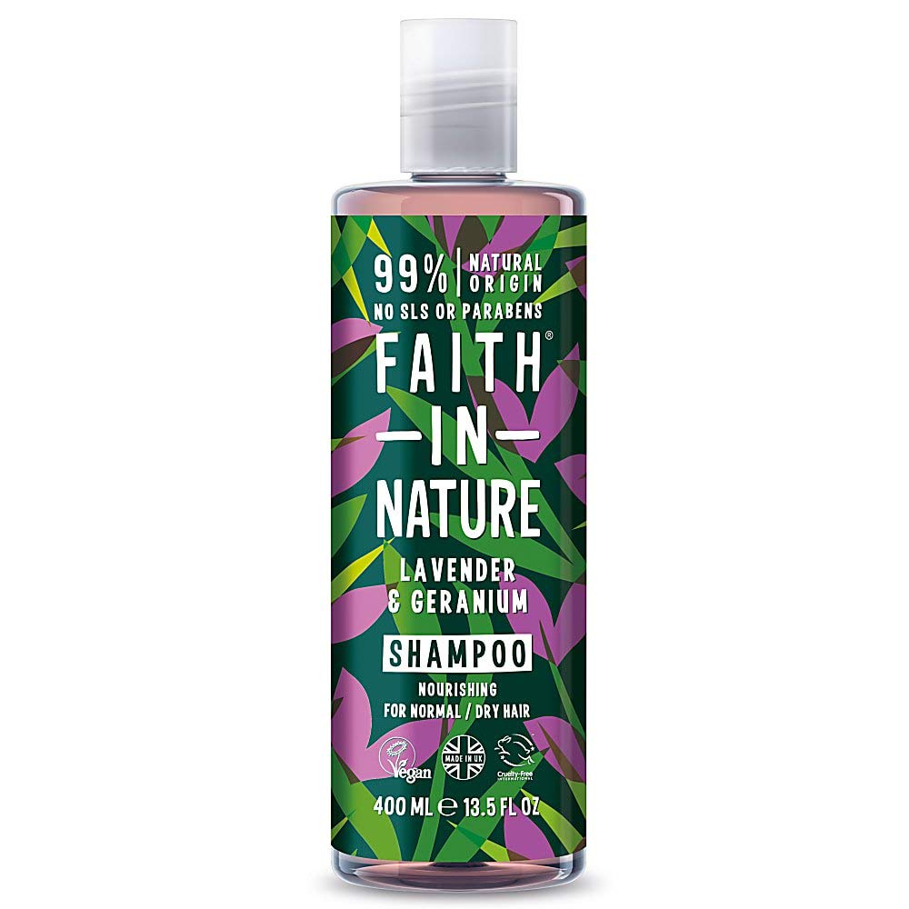 FAITH IN NATURE Faith | Lavender & Geranium shampoo | 3 x 400ml