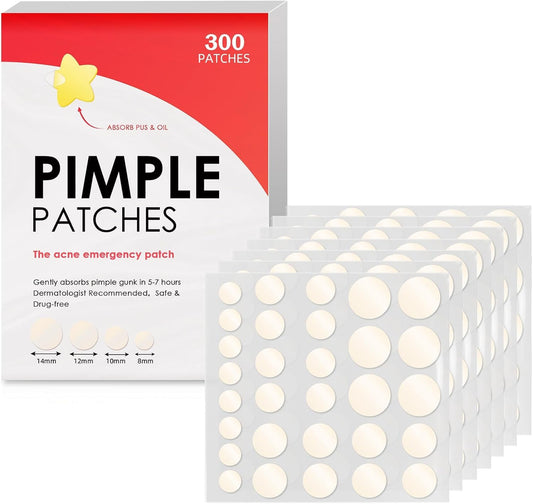 Generic Pimple Patches Spot Patches Salicylic Acid Hydrocolloid Spot Treatment Blemish With Tea Tree Oil Acne Patches Dots Spot Effectively Calms Relieves Acne (528pcs)