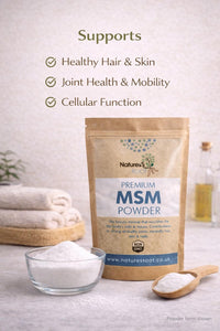 Natures Root Nature’s Root MSM Powder 500g – Premium Plant-Based Sulphur – Pure Methylsulfonylmethane – No Additives – for Hair Skin Nails & Joints