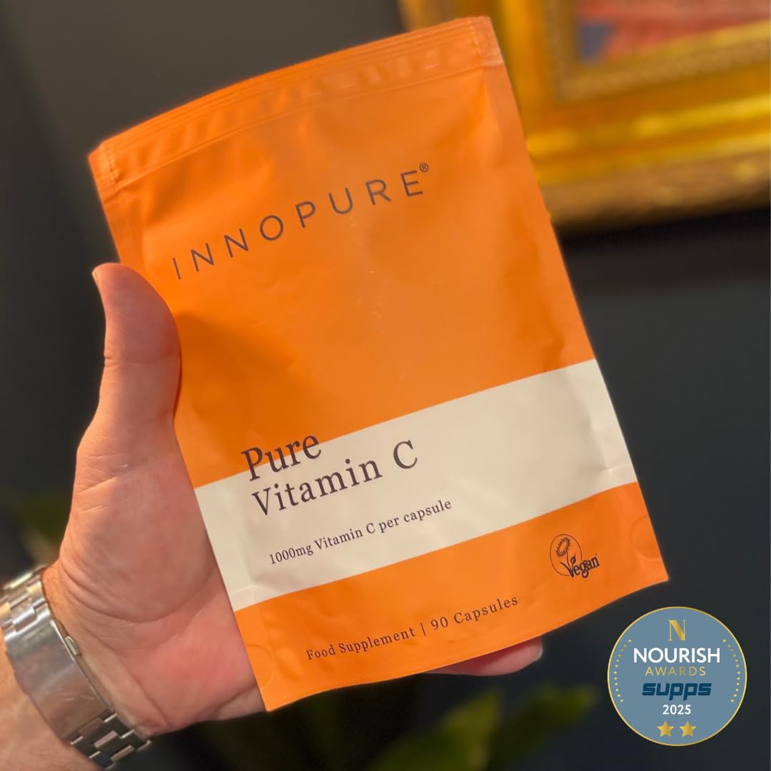 INNOPURE Pure Vitamin C Capsules 1000mg (No Fillers or Binders) Pure-Fill Supplement, Easy to Swallow 1 Daily Capsule (Not Tablets) 90 Capsules