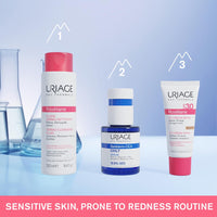 Uriage Roséliane Anti-Redness Dermo-Cleansing Face & Eyes Fluid 250ml - Fresh Milky Make-up Remover For Sensitive Skin Prone to Redness - Instant Relief & Long-Lasting Comfort - Non-Comedogenic