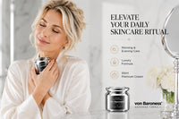 VON BARONESS Von Baroness Caviar Face Cream 50ml – Anti Ageing Face Cream for Women & Men, Firming Cream with White Caviar Extract, Collagen, Retinol, Hyaluronic Acid – Day & Night Cream Anti Wrinkle Moisturiser