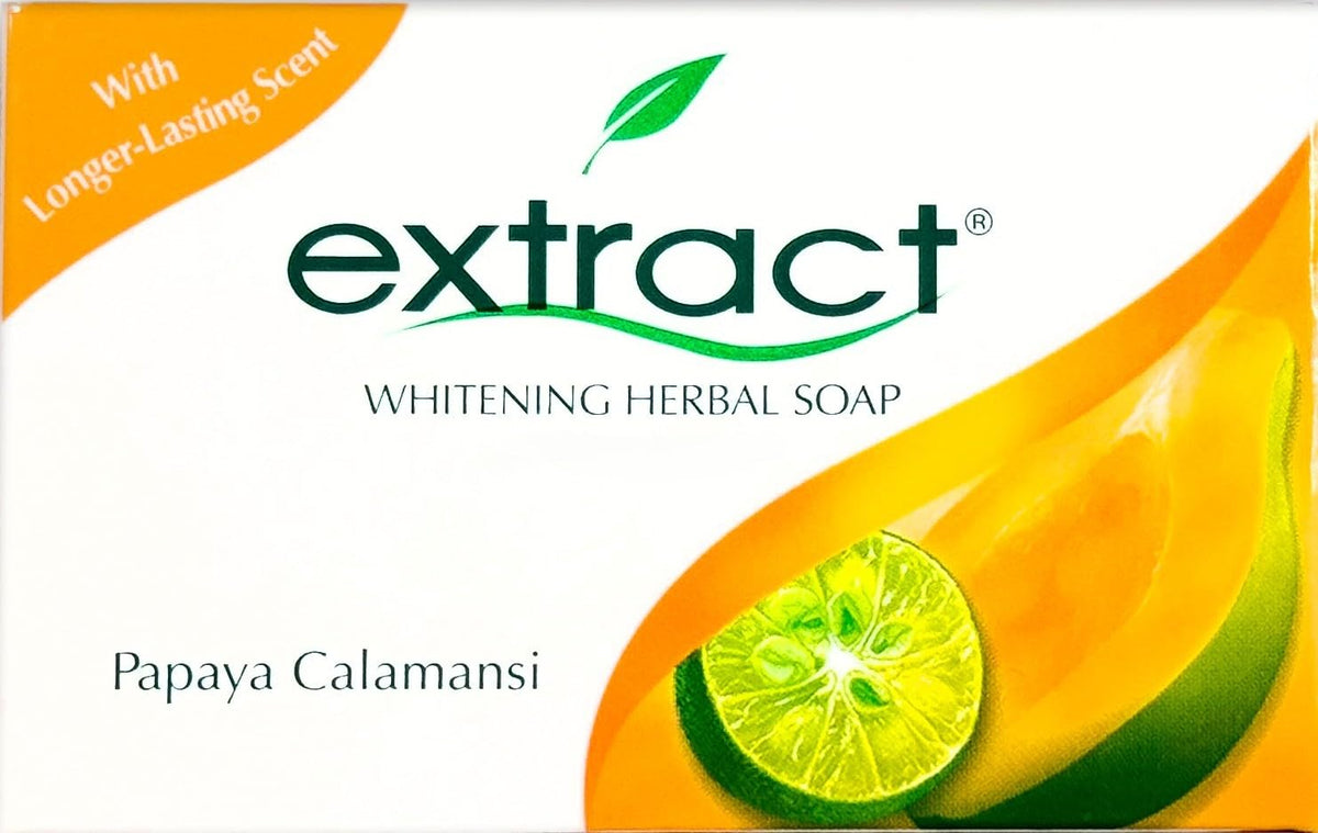 extract 4 Pack Extract Papaya Calamansi skin Whitening Soap 135g by Extract Papaya Calamansi