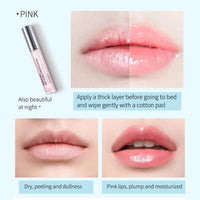 KAYZON Lip Plumper Lip Gloss, Lip Maximizer Balm Plumper Lip Extreme Volume, Healthy Enhancer Hydrated Lips, Moisturize, Eliminate Dryness Wrinkles Enhances Plump Gloss (Clear Pink Color)