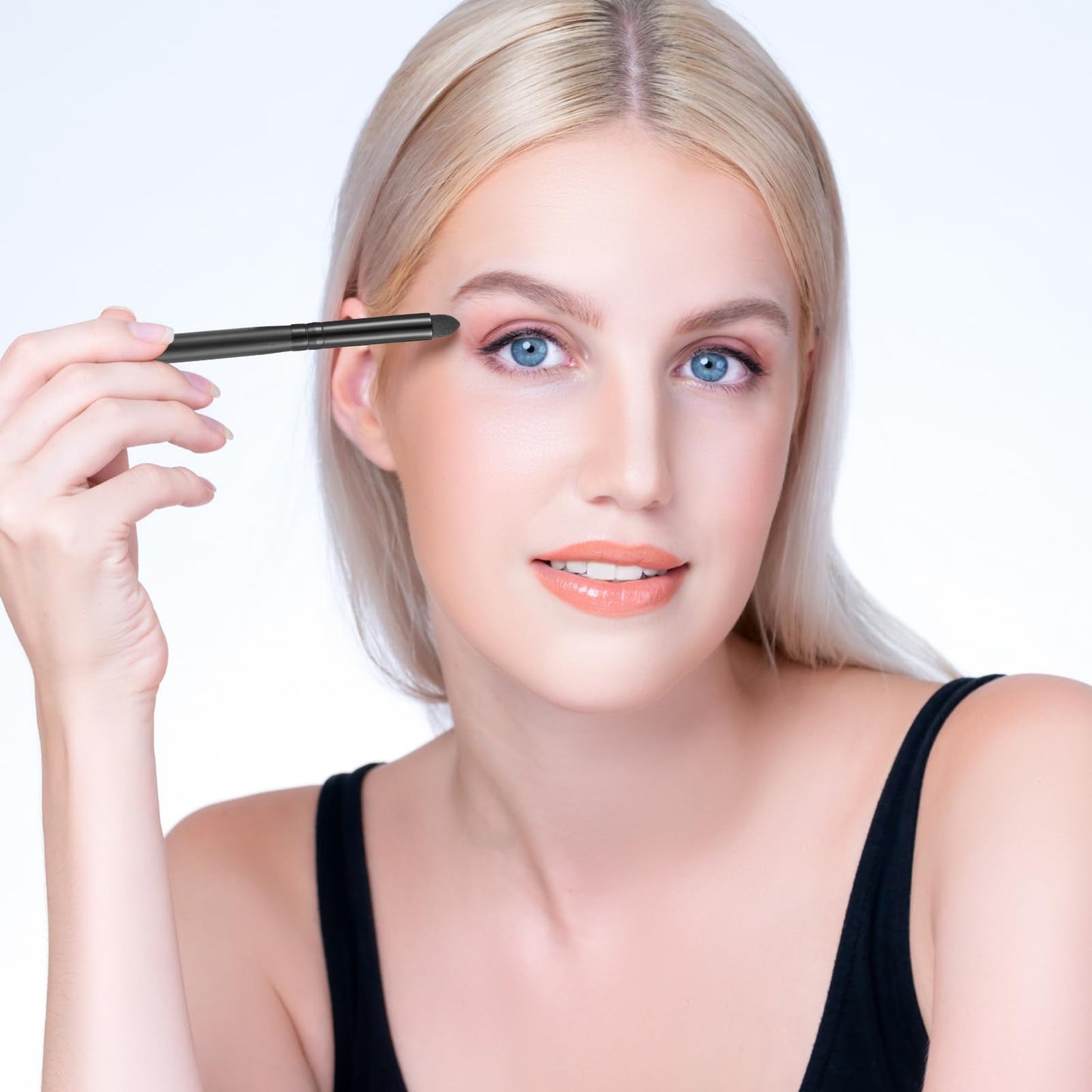 WLLHYF Eyeliner Smudge Brush Pencil Pointed Professional Applicator Blending Sponge Brush Stick for Eyeshadow Eyebrow Reusable Makeup Tool Pencil Brush Set