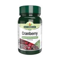 Natures Aid Cranberry Tablets 5000mg – High Strength Supplement for Urinary Tract Support, Bladder Health, Antioxidant Protection – Vegan, Gluten Free, Non-GMO – 30 Tablets for Women & Men
