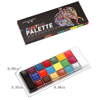 proamate Proamate Face Paints ,20 Colors Professional oil based Make Up Set Body Painting Washable for Art Exhibition Halloween Party Colsplay (20 Colors)