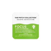 The Patch Collection® - Ultimate Focus & Clarity Patch for Improved Brain Function, Sharpness, Memory | Ginkgo Biloba, Green Tea, B-Vitamins, Magnesium | 8 Hour Focus | Vegan & Latex Free (Pack of 1)
