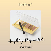 Technic Mini Edit 6 Eyeshadow Palette, Long Lasting and Blendable Matte & Shimmer Shades 7.2g (London)