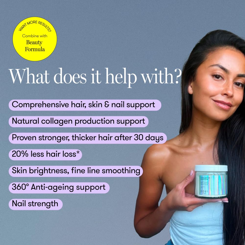 Equi - Collagen Edition, 20 Day Multivitamin Powder Supplement - Comprehensive Collagen Support, Enhanced Skin Glow, Anti-ageing, Bone & Joint Support, Collagen peptides, Glutathione, Vitamin C