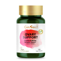 OvarySupport for Women’s Ovarian Health, Natural Hormonal Restore, 150 Capsules, Vegan Approved Supplement, Herbal Extract&Vitamins Made in UK