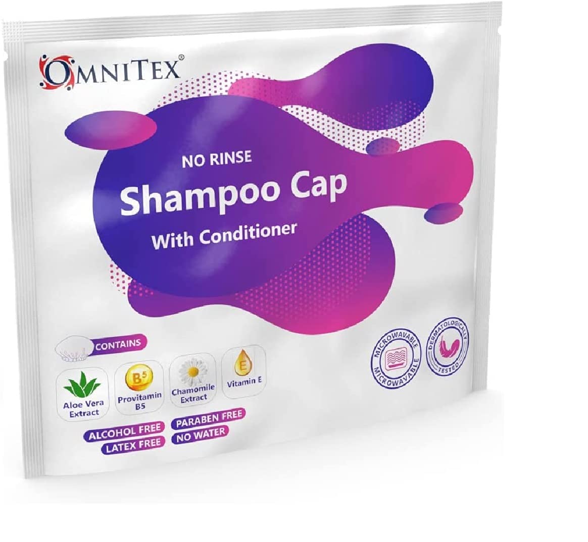 LIMDO 3 pk - Premium Rinse Free Shampoo Cap - Microwaveable with Conditioner & Vitamins, Nourish & Protect, No Water, No Parabens, Latex Free, Alcohol Free