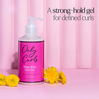 Only Curls Mega Hold Curl Gel 250ml – Strong Hold Styling Gel for Defined, Long-Lasting, and Frizz-Free Curls – Vegan & Cruelty-Free Curl Care