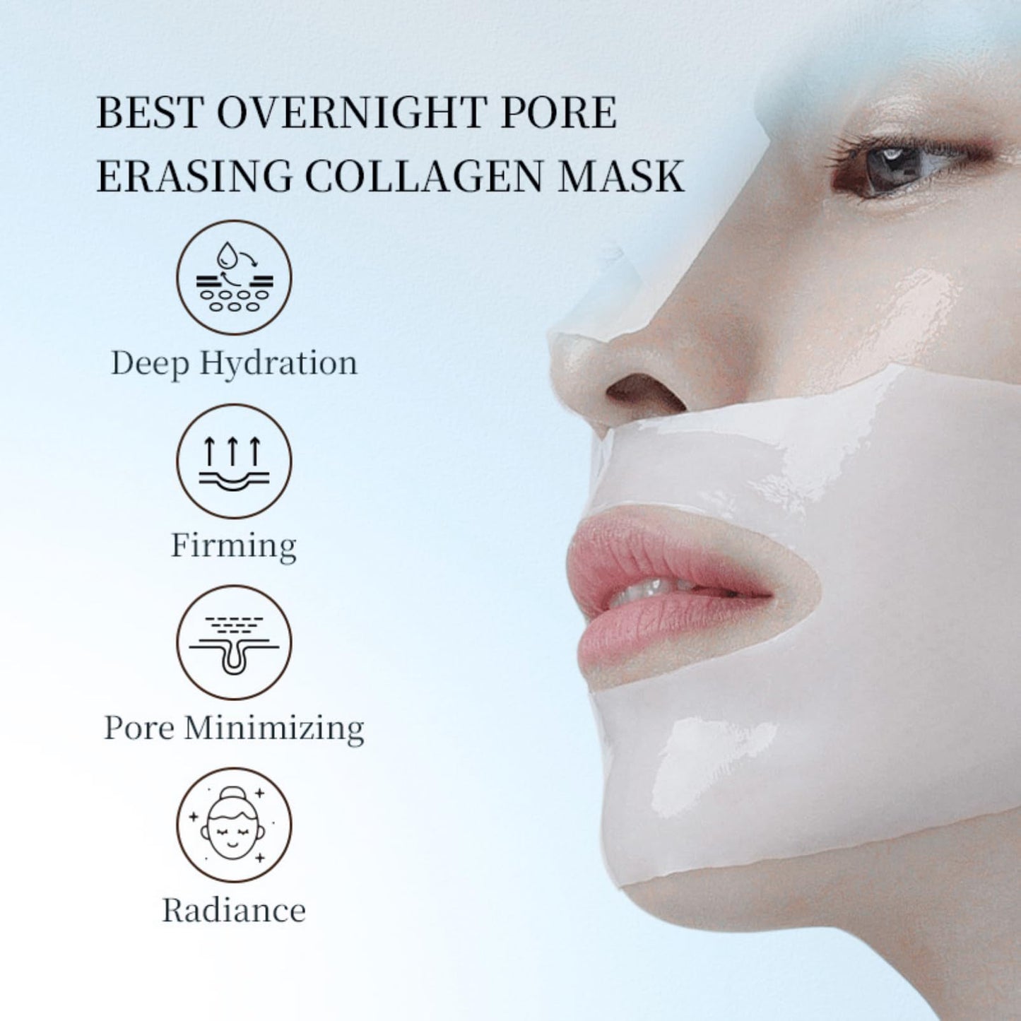 ISBEAUSOLS Bio Collagen Face Mask Beauty - Face Mask Set - bio dance Collagen Mask Overnight - Tender Hydrating Face Mask Skin Care Nourish - Anti Aging Overnight Collagen Face Mask (7)