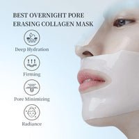 ISBEAUSOLS Bio Collagen Face Mask Beauty - Face Mask Set - bio dance Collagen Mask Overnight - Tender Hydrating Face Mask Skin Care Nourish - Anti Aging Overnight Collagen Face Mask (7)