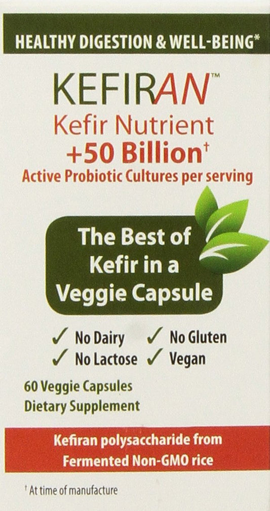 Lane Labs Kefiran Nutrient - Plus 50 Billion, Support Well-being, 60 Count