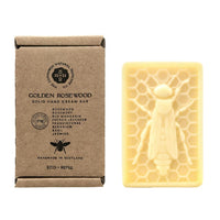 The Edinburgh Natural Skincare Company Ltd. Golden Rosewood Eco-Refill Solid Hand Cream Bar – 100% Natural Moisturiser for Very Dry Hands | With Beeswax, Cocoa Butter & Coconut Oil | 50g | Packaging May Vary