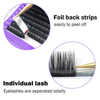 NAGARAKU 5 Trays Eyelash Extensions 0.03mm D 9/10/11/12/13mm in 1 pack Classic Individual Lashes Soft Natural Professional Faux Mink 16 rows