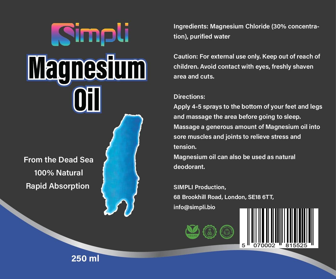 Simpli Pure Magnesium Oil 250ml