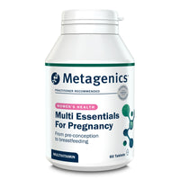 Metagenics Multi Essentials for Pregnancy Multivitamin with Folic Acid - 25 Vitamins & Minerals for Pre-Conception, Pregnancy & Breastfeeding - Vegetarian and Vegan - 60 Tablets