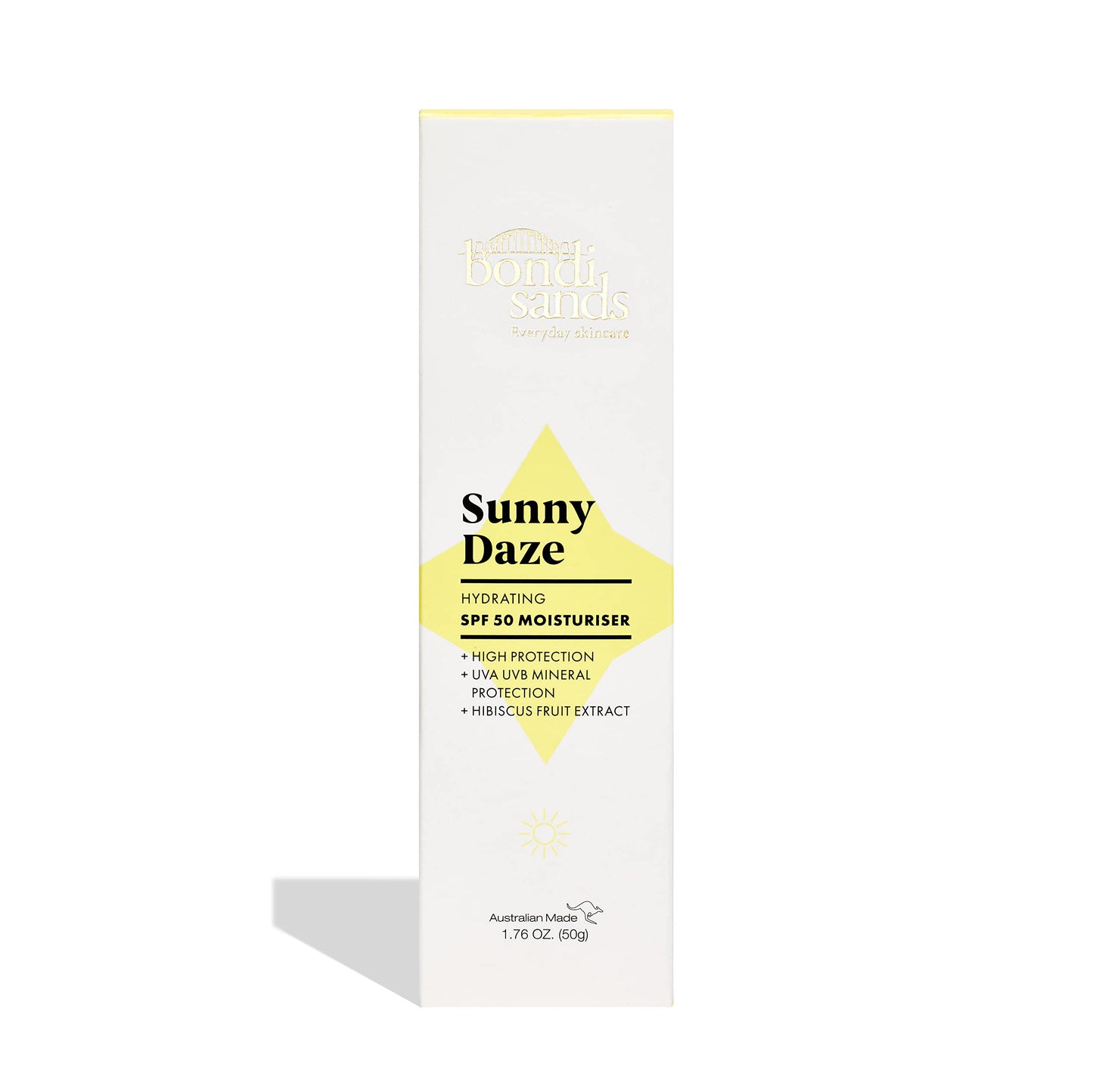 Bondi Sands Sunny Daze SPF 50 Moisturiser 50g| UVA & UVB protection, Vegan and Cruelty Free| 50G/1.76 Oz