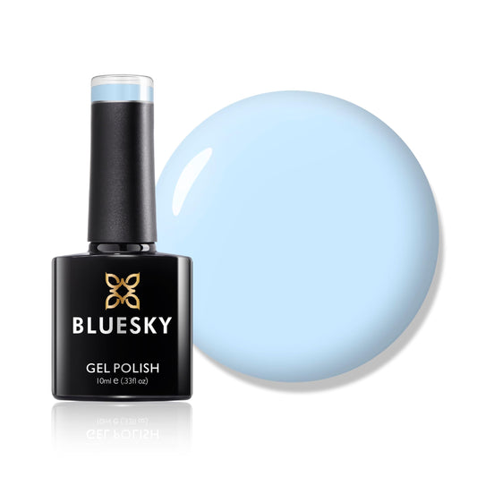 BLUESKY Bluesky Gel Nail Polish, Creekside, 80596, Baby Blue, UV/LED Soak-Off Gel Polish, Long Lasting, Chip Resistant, 10ml