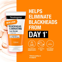Neutrogena Blackhead Eliminating Facial Scrub, Clear, 150 ml / 5 fl oz
