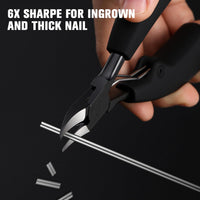 BEZOX Precision Toenail Clippers for Thick or Ingrown Toenails- Podiatrist- Professional Large Nail Clipper Grooming Tool