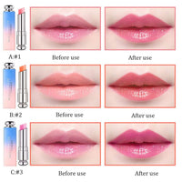 Pack of 3 Crystal Jelly Lipstick, BEEXY Long Lasting Nutritious Lip Balm Lips Moisturizer Magic Temperature Color Change Lipstick