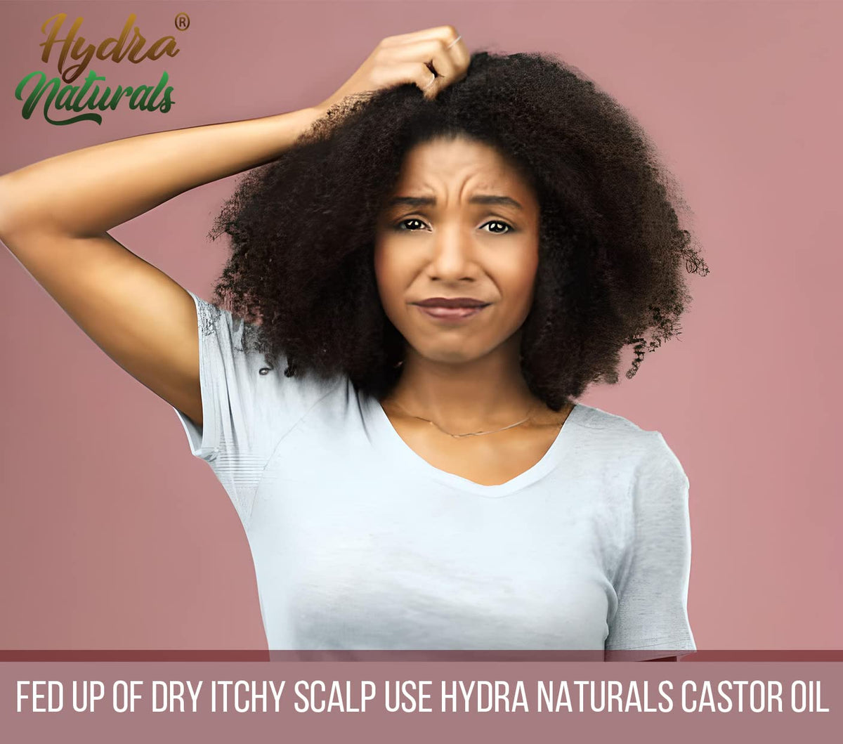 Hydra Naturals 100% Pure - Cold Pressed, Premium Quality, Organic Castor Oil 50ml - Promotes Hair, Eyebrow and Eyelash Growth - Diminishes Wrinkles and Signs of Aging - Hydrates and Nourishes Skin