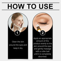 Castor and Frankincense Rollerball Eye Cream for Dark Circles, Puffy Eyes - Anti-Aging Eye Care with Castor Oil