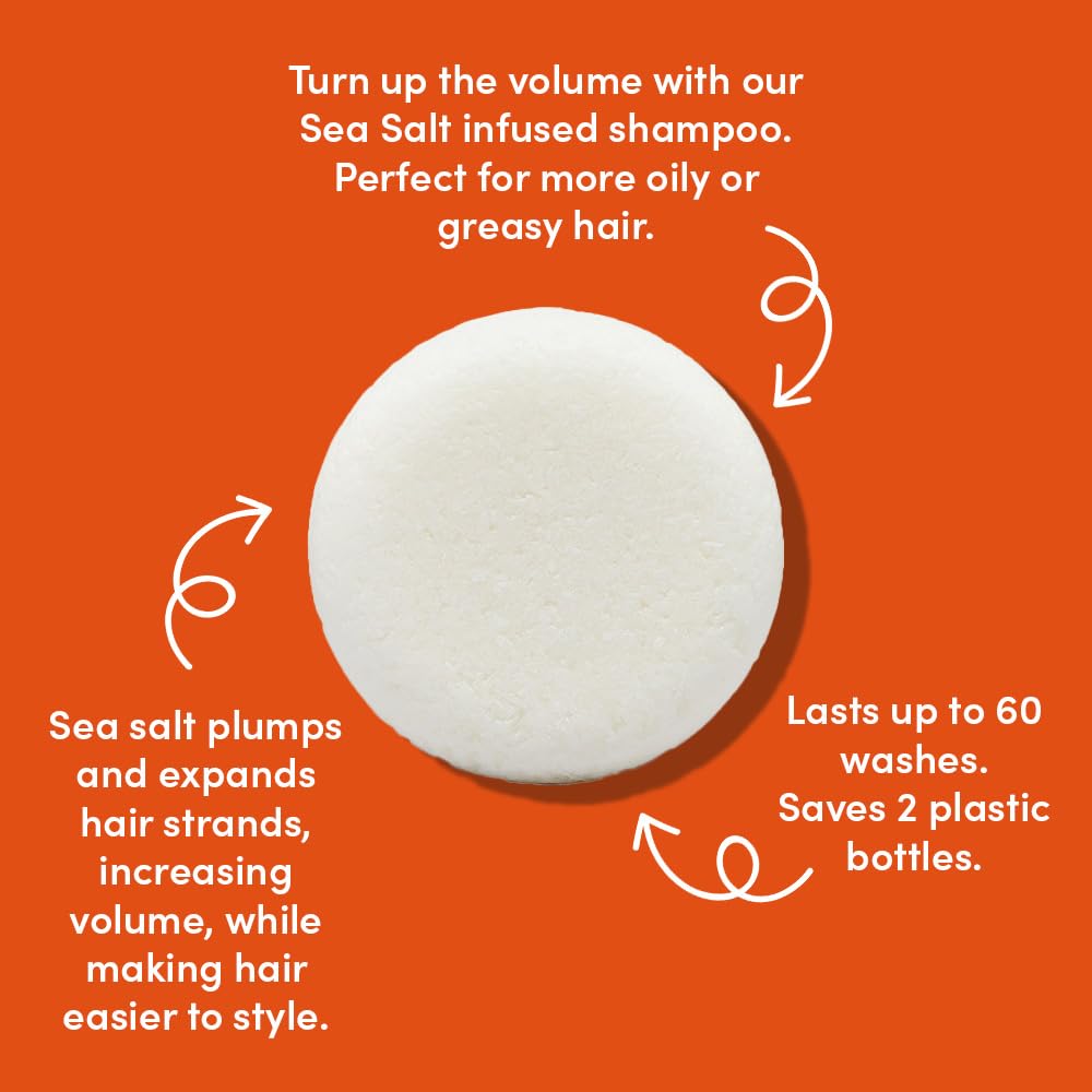 grüum Twin Pack Volumising Shampoo Bar 50g - Solid Shampoo Bars for Hair Up to 60 Washes - Plastic Free Vegan Bar for Men & Women - Paraben Free Rich Lathering Bars for Fine Hairs