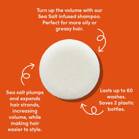 grüum Twin Pack Volumising Shampoo Bar 50g - Solid Shampoo Bars for Hair Up to 60 Washes - Plastic Free Vegan Bar for Men & Women - Paraben Free Rich Lathering Bars for Fine Hairs