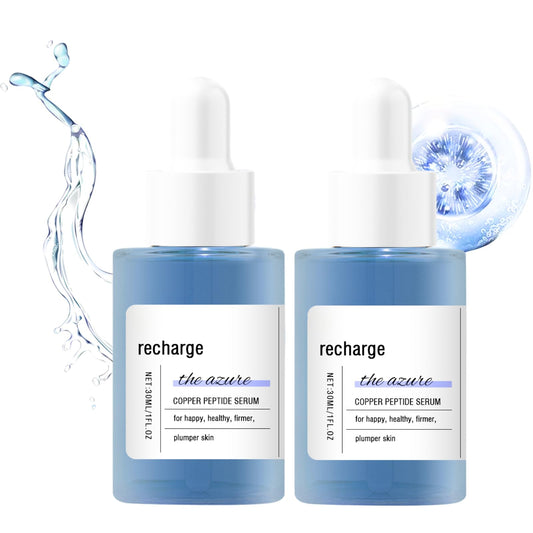 IZBEAUVO 2 PCS Copper Peptide Serum for Face, Anti-Aging Peptide Essence with Copper Peptides, Hyaluronic Acid, & Wrinkle Reduction, Peptide Face Serum for Fine Lines, Repairs Premature & Damaged Skin