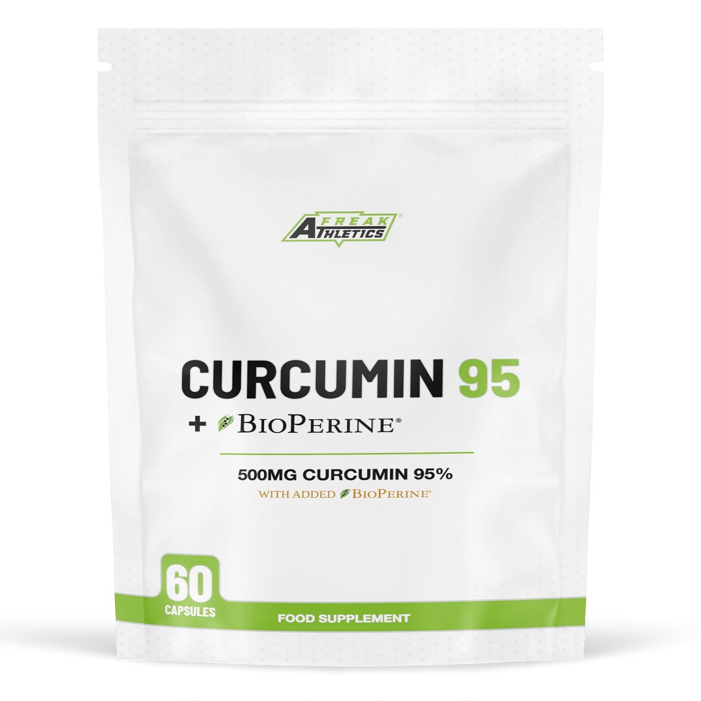 Freak Athletics Curcumin 95 + Bioperine® 60 Turmeric Curcumin Capsules High Strength with Black Pepper - Curcumin 95% & Black Pepper - Turmeric Curcumin UK Made…